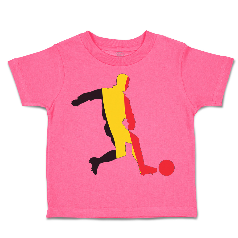 Toddler T-Shirt Soccer Player Belgium Sports Soccer Euro Cup Boy & Girl Clothes - Picture 22 of 39