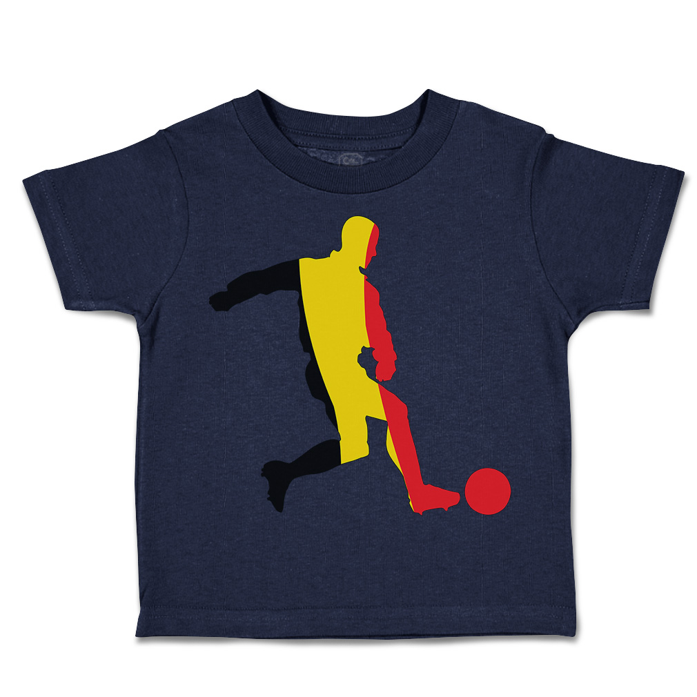 Toddler T-Shirt Soccer Player Belgium Sports Soccer Euro Cup Boy & Girl Clothes - Picture 10 of 39
