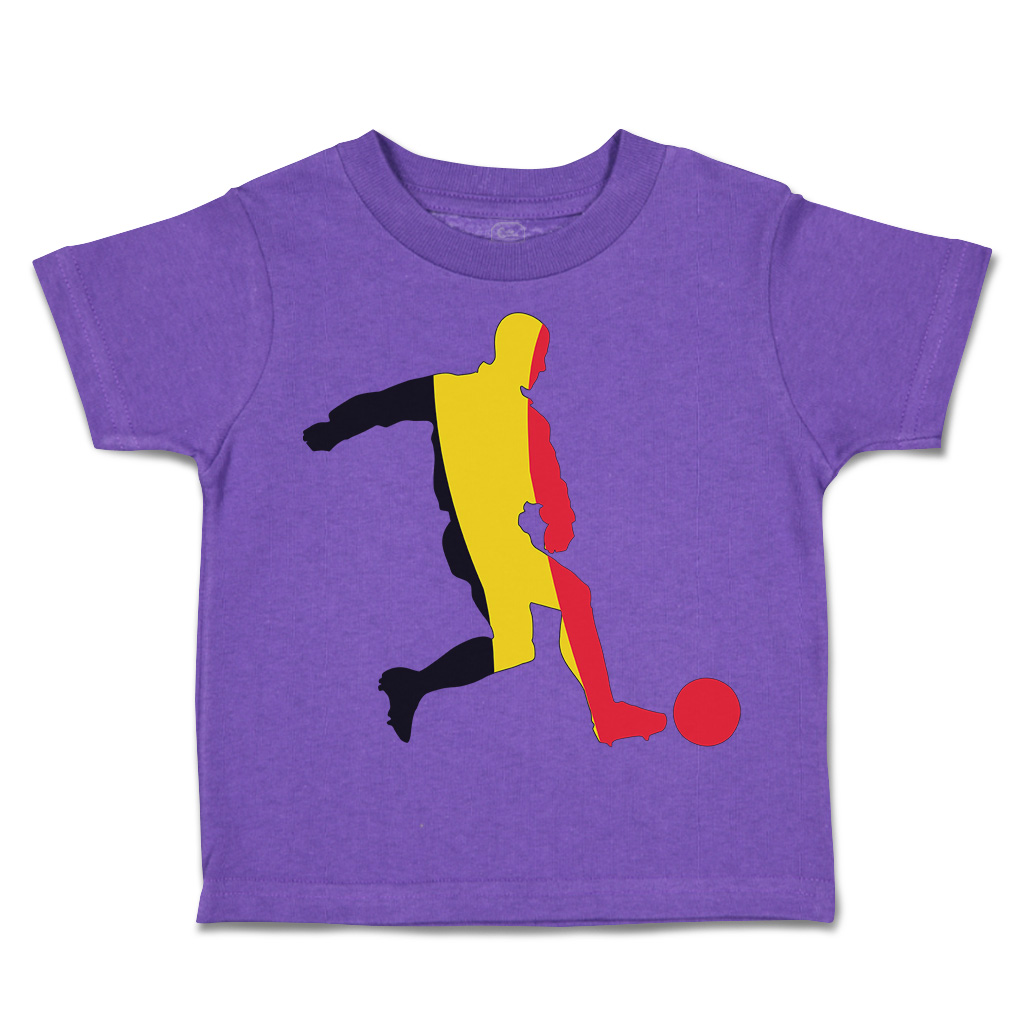 Toddler T-Shirt Soccer Player Belgium Sports Soccer Euro Cup Boy & Girl Clothes - Picture 38 of 39