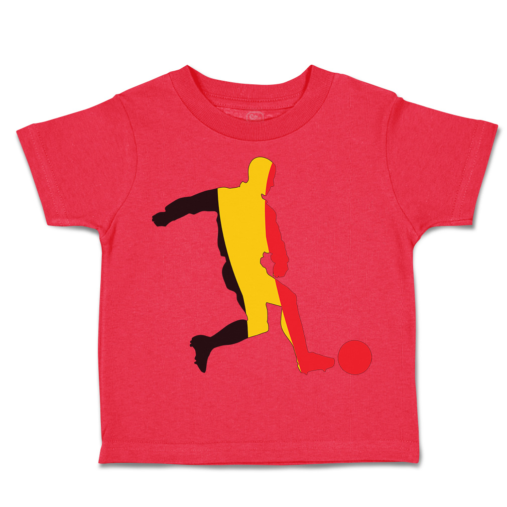Toddler T-Shirt Soccer Player Belgium Sports Soccer Euro Cup Boy & Girl Clothes - Picture 26 of 39