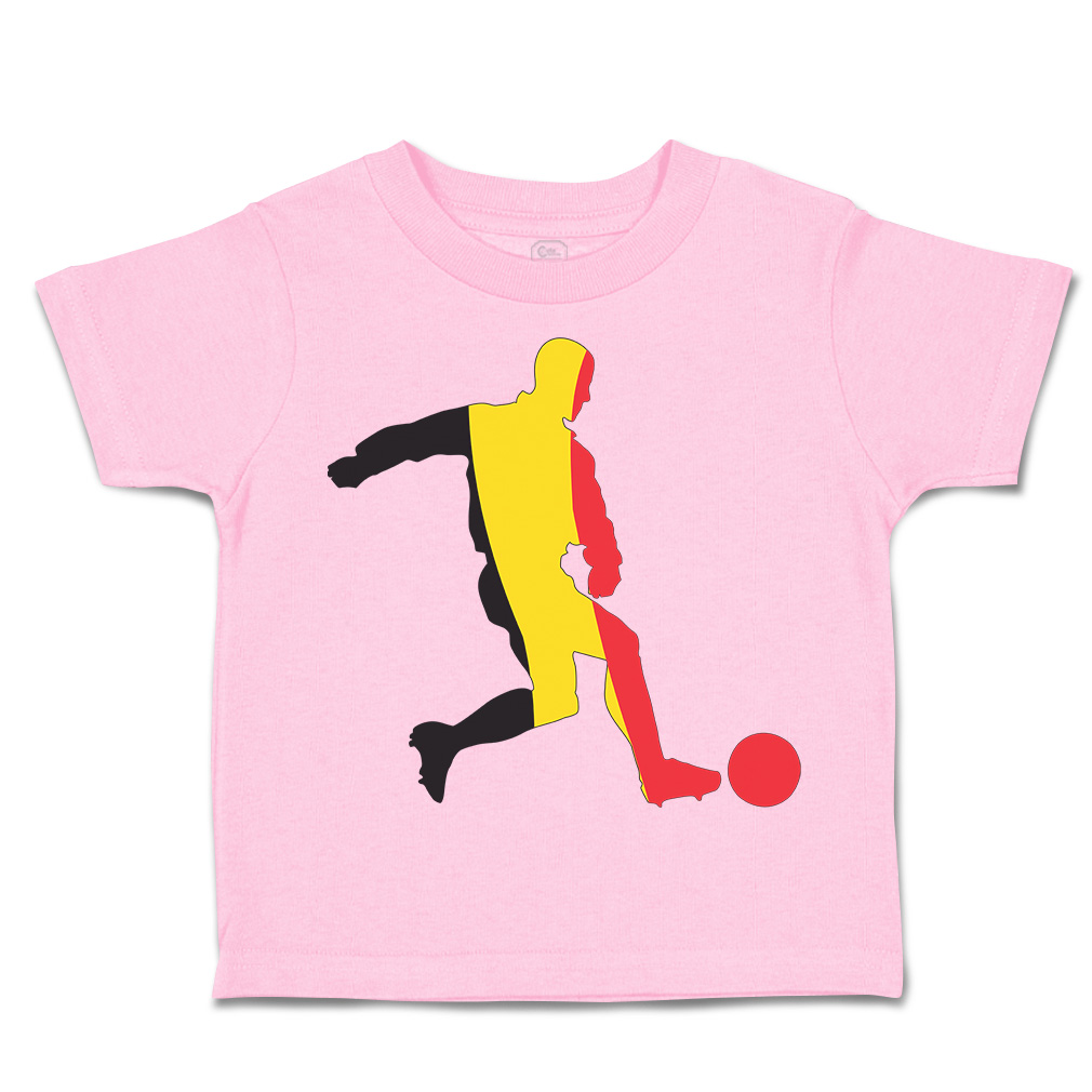 Toddler T-Shirt Soccer Player Belgium Sports Soccer Euro Cup Boy & Girl Clothes - Picture 20 of 39