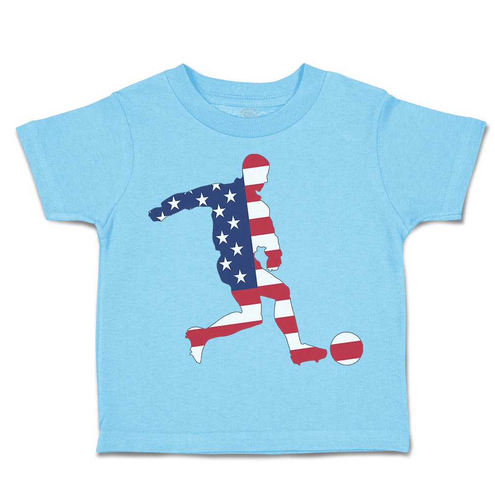 Toddler T-Shirt Soccer Player Usa Sports Soccer America Cup Boy & Girl Clothes - Picture 16 of 39