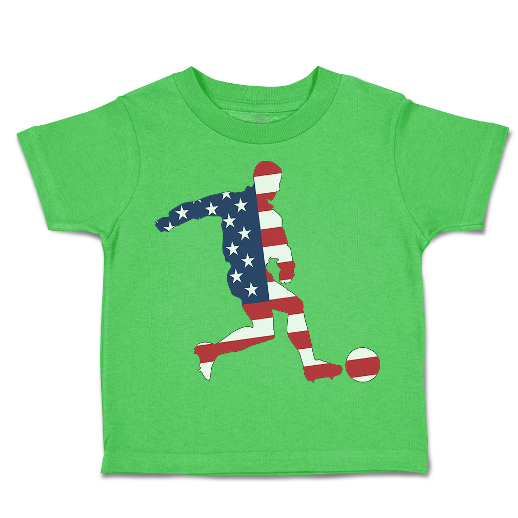 Toddler T-Shirt Soccer Player Usa Sports Soccer America Cup Boy & Girl Clothes - Picture 34 of 39
