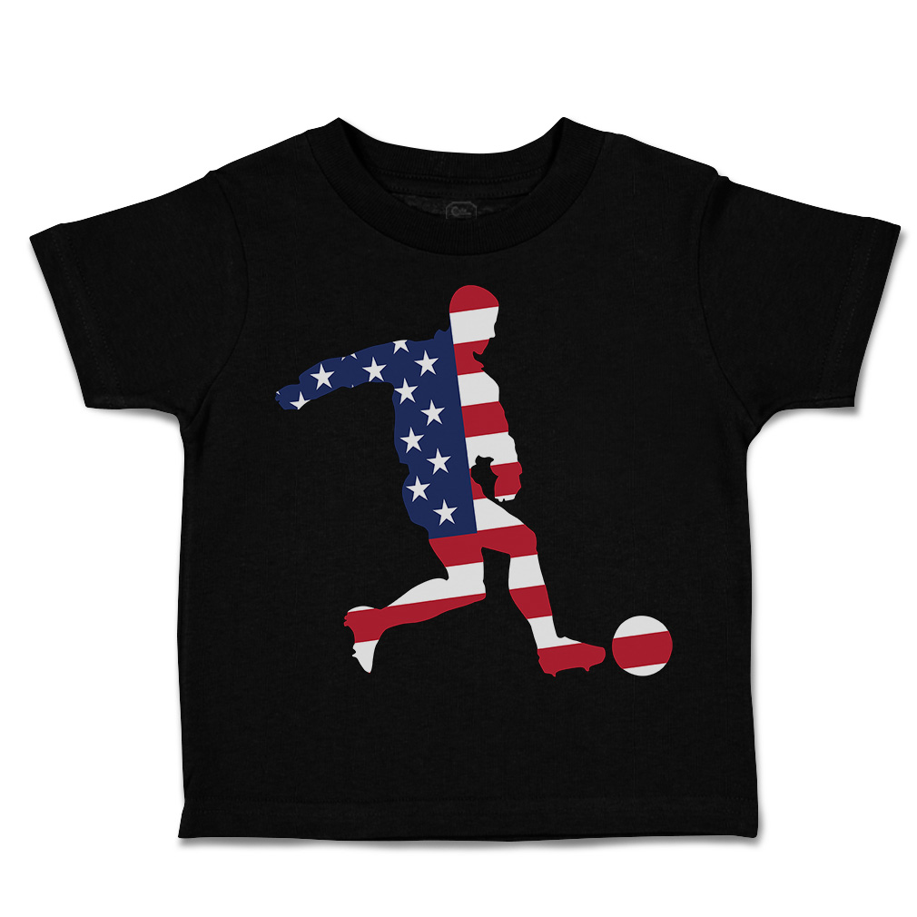 Toddler T-Shirt Soccer Player Usa Sports Soccer America Cup Boy & Girl Clothes - Picture 8 of 39