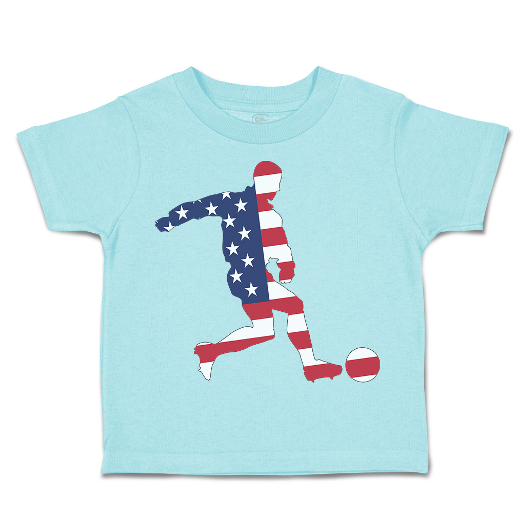 Toddler T-Shirt Soccer Player Usa Sports Soccer America Cup Boy & Girl Clothes - Picture 18 of 39