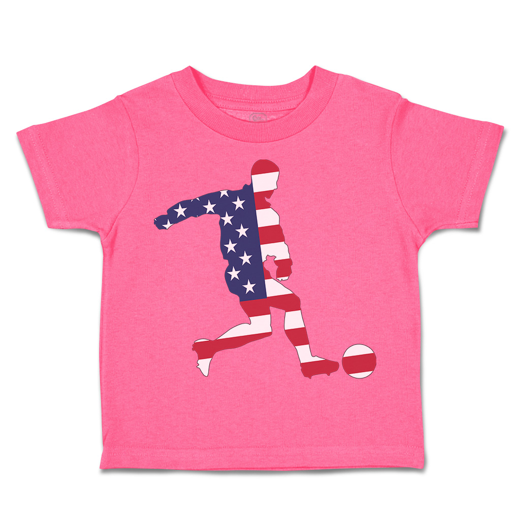 Toddler T-Shirt Soccer Player Usa Sports Soccer America Cup Boy & Girl Clothes - Picture 22 of 39