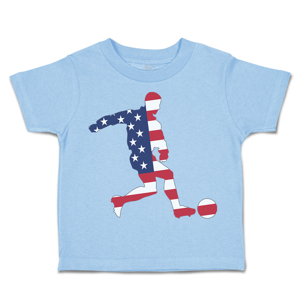 Toddler T-Shirt Soccer Player Usa Sports Soccer America Cup Boy & Girl Clothes - Picture 14 of 39
