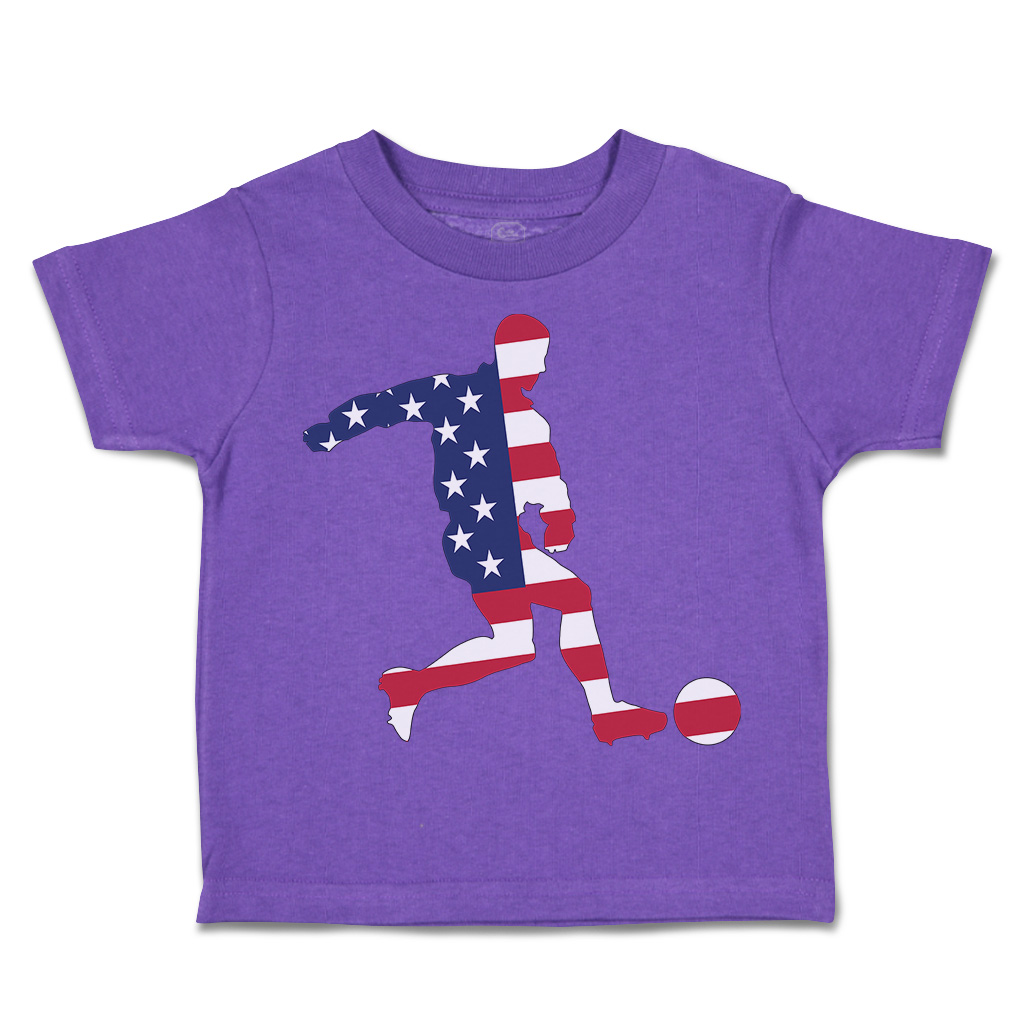 Toddler T-Shirt Soccer Player Usa Sports Soccer America Cup Boy & Girl Clothes - Picture 38 of 39