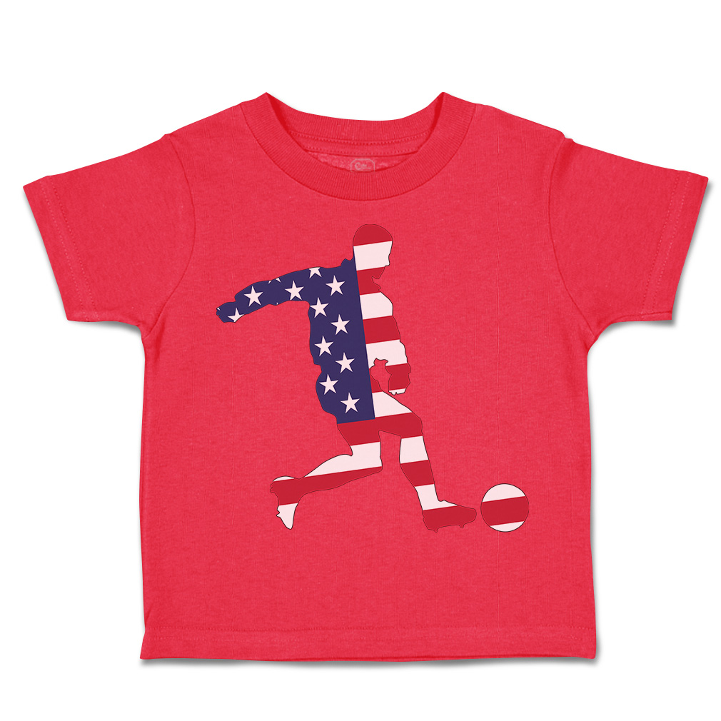 Toddler T-Shirt Soccer Player Usa Sports Soccer America Cup Boy & Girl Clothes - Picture 26 of 39