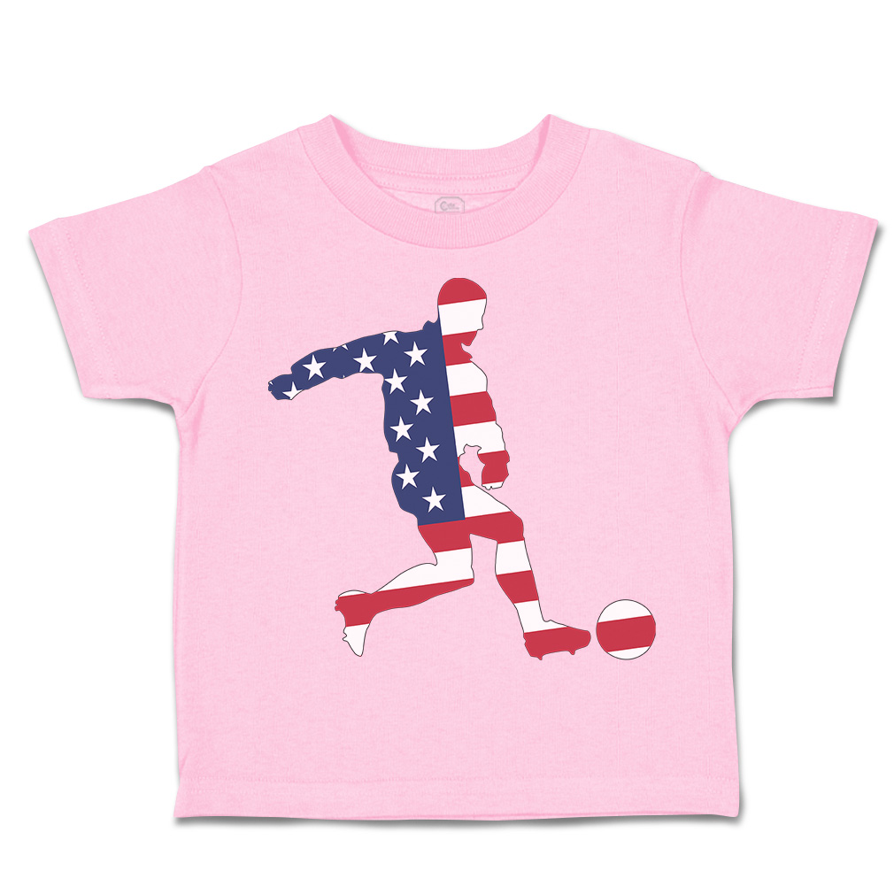Toddler T-Shirt Soccer Player Usa Sports Soccer America Cup Boy & Girl Clothes - Picture 20 of 39