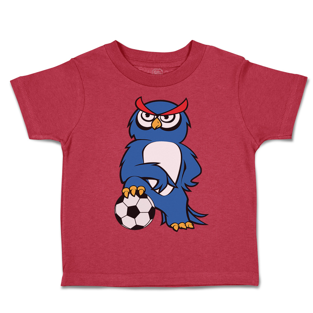 Toddler T-Shirt Owl Football Sports Football Euro Cup Boy & Girl Clothes Cotton - Picture 28 of 39