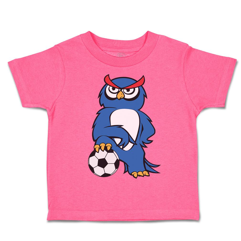 Toddler T-Shirt Owl Football Sports Football Euro Cup Boy & Girl Clothes Cotton - Picture 22 of 39