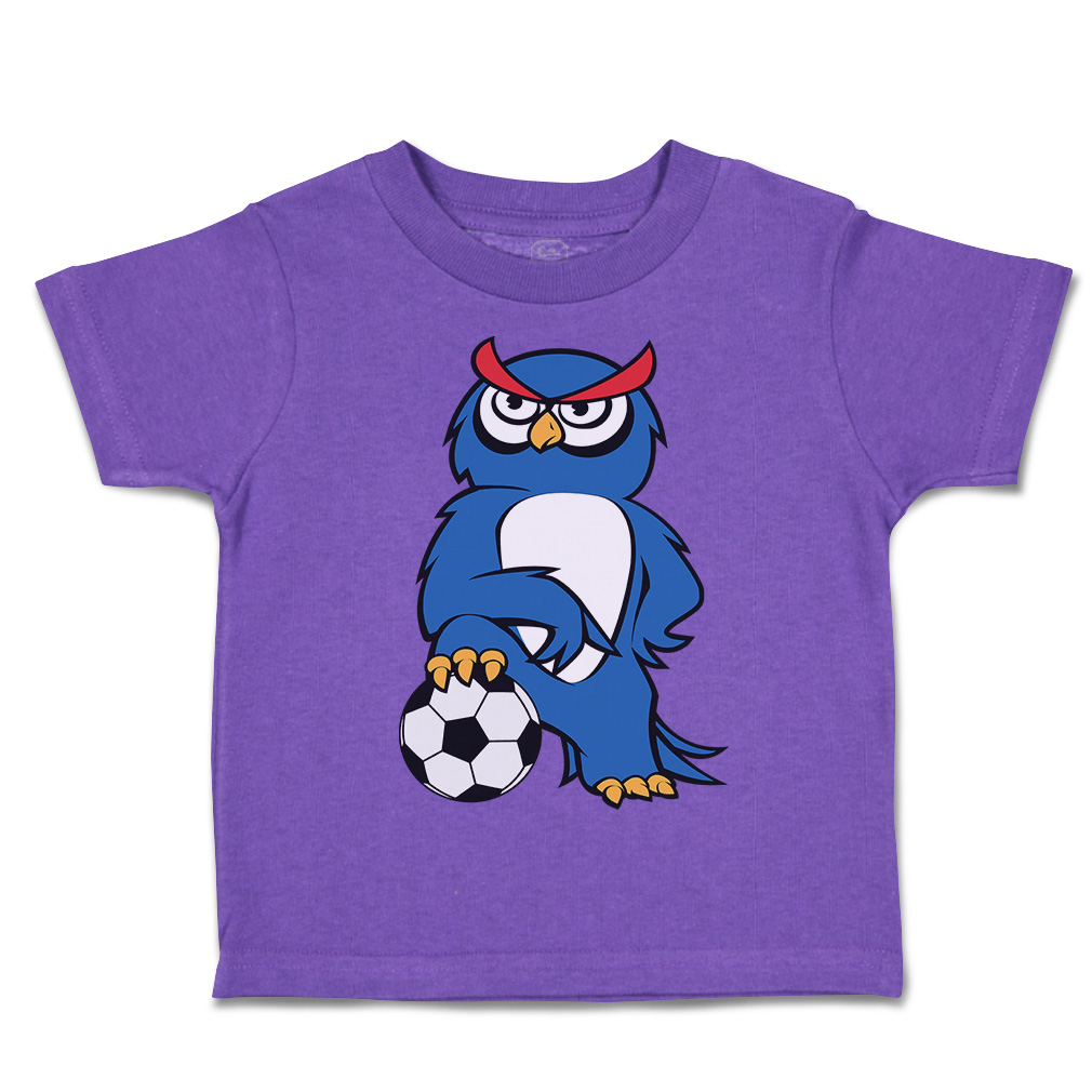 Toddler T-Shirt Owl Football Sports Football Euro Cup Boy & Girl Clothes Cotton - Picture 38 of 39