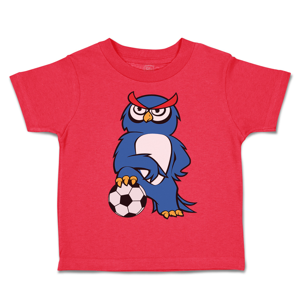 Toddler T-Shirt Owl Football Sports Football Euro Cup Boy & Girl Clothes Cotton - Picture 26 of 39