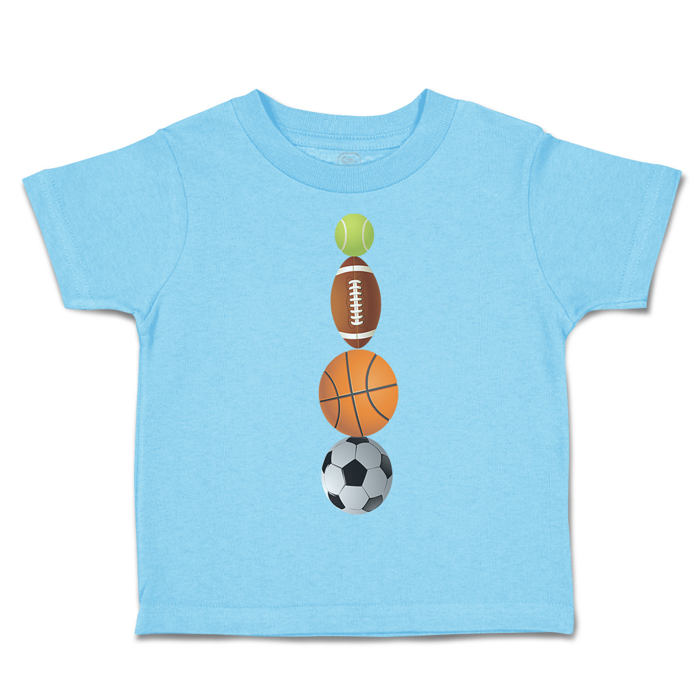 Toddler T-Shirt Tennis Football Basketball Soccer Ball Sports Others Olympics - Picture 16 of 39