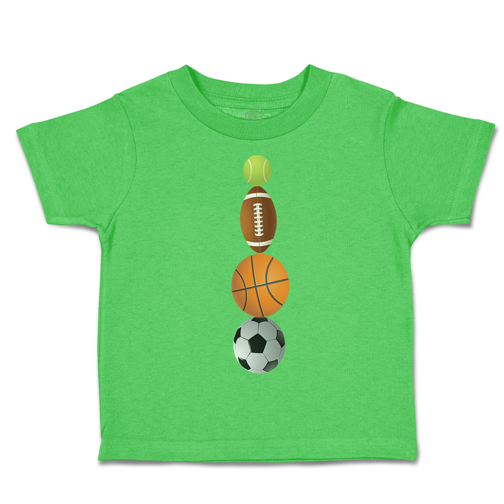 Toddler T-Shirt Tennis Football Basketball Soccer Ball Sports Others Olympics - Picture 34 of 39