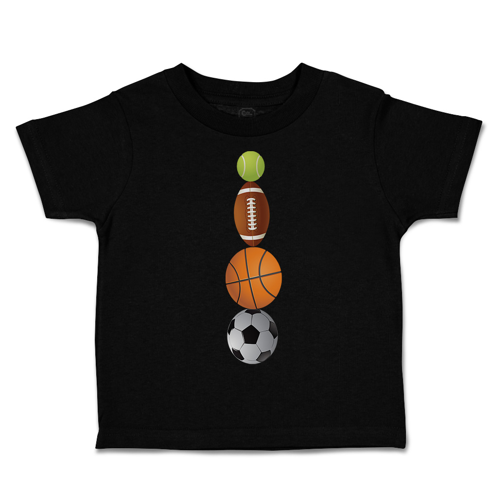 Toddler T-Shirt Tennis Football Basketball Soccer Ball Sports Others Olympics - Picture 8 of 39