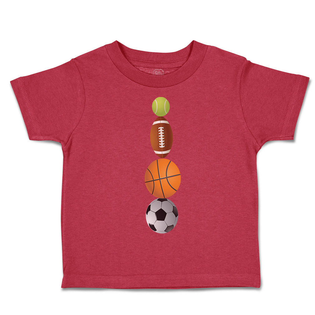 Toddler T-Shirt Tennis Football Basketball Soccer Ball Sports Others Olympics - Picture 28 of 39