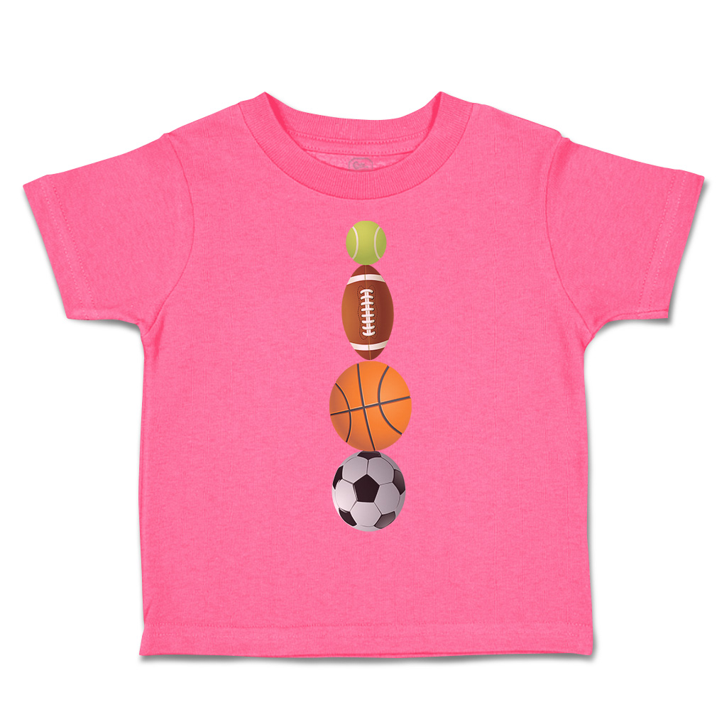 Toddler T-Shirt Tennis Football Basketball Soccer Ball Sports Others Olympics - Picture 22 of 39