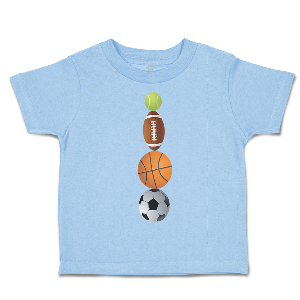 Toddler T-Shirt Tennis Football Basketball Soccer Ball Sports Others Olympics - Picture 14 of 39
