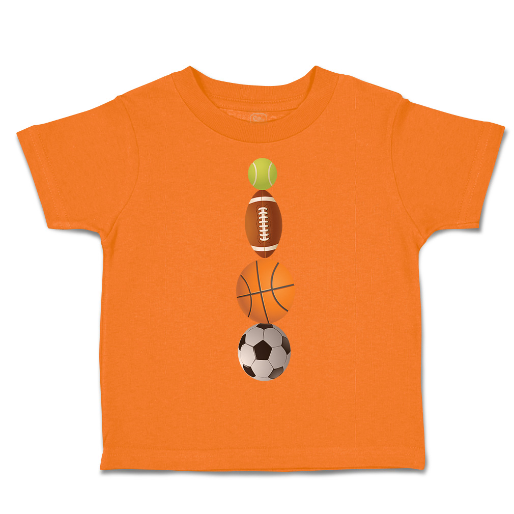 Toddler T-Shirt Tennis Football Basketball Soccer Ball Sports Others Olympics - Picture 24 of 39