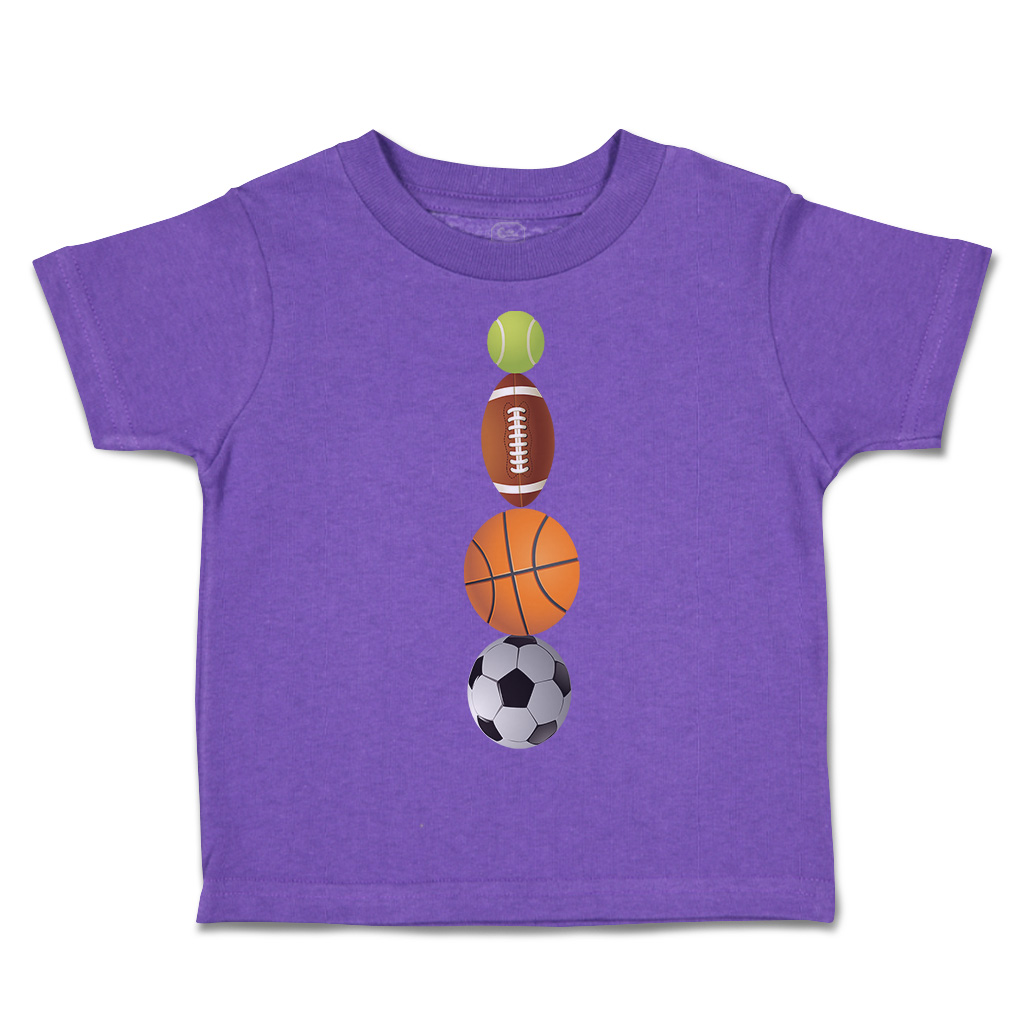 Toddler T-Shirt Tennis Football Basketball Soccer Ball Sports Others Olympics - Picture 38 of 39
