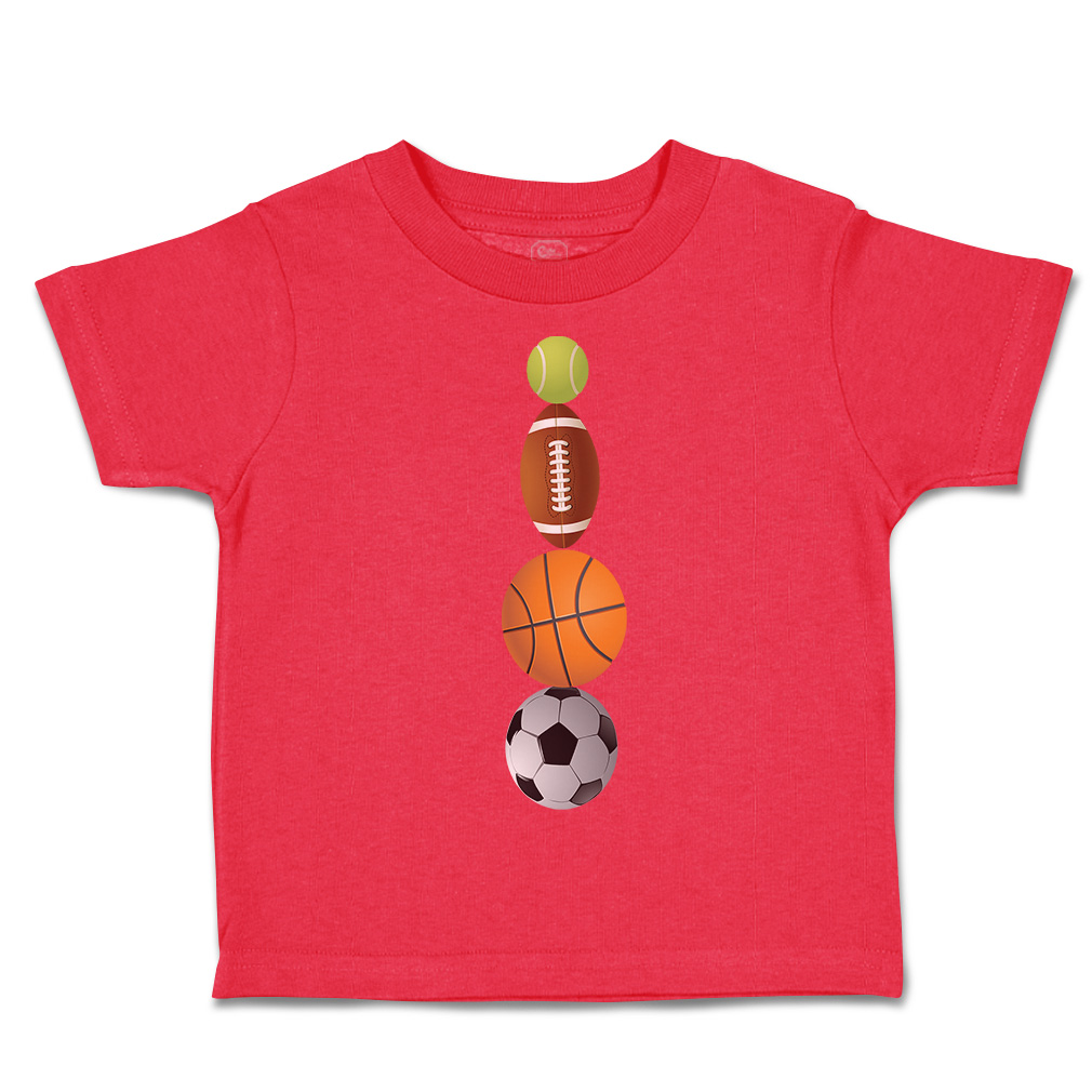Toddler T-Shirt Tennis Football Basketball Soccer Ball Sports Others Olympics - Picture 26 of 39