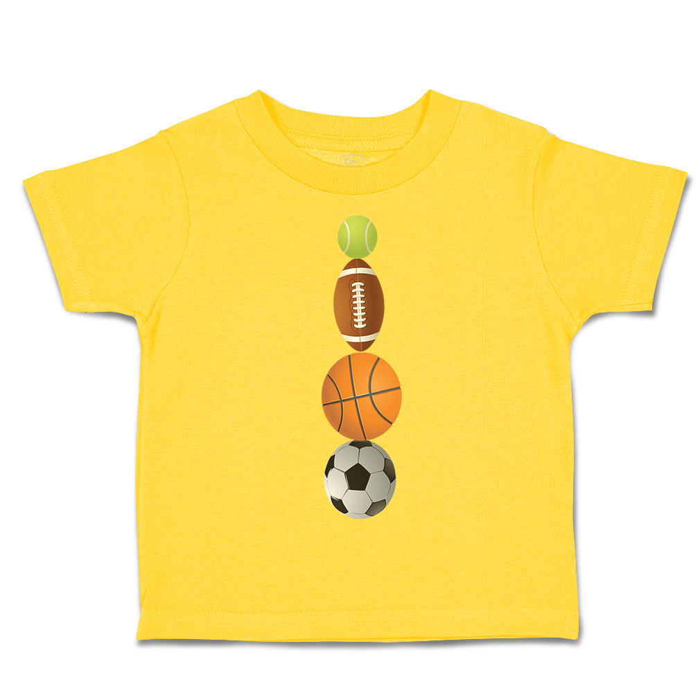 Toddler T-Shirt Tennis Football Basketball Soccer Ball Sports Others Olympics - Picture 32 of 39