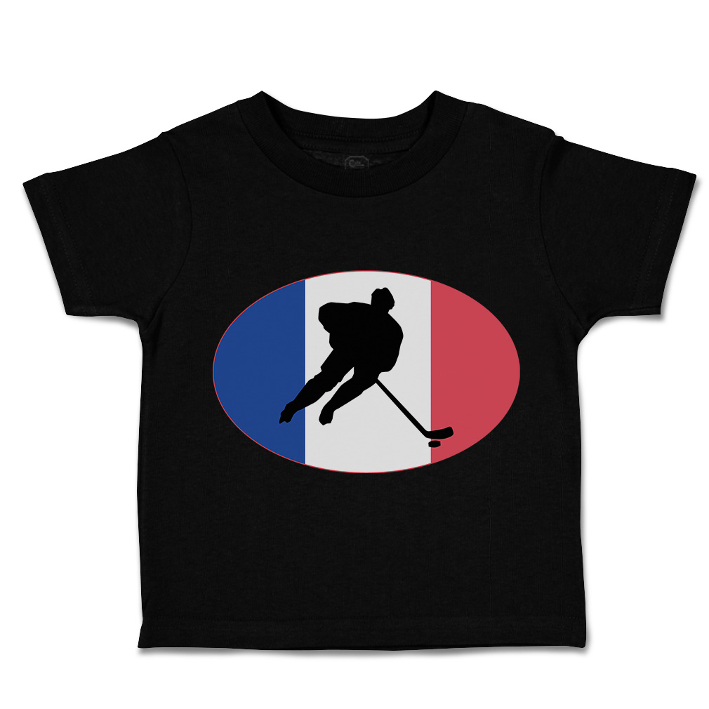 Toddler T-Shirt Hockey Player France Sports Hockey Olympics Boy & Girl Clothes - Picture 8 of 39