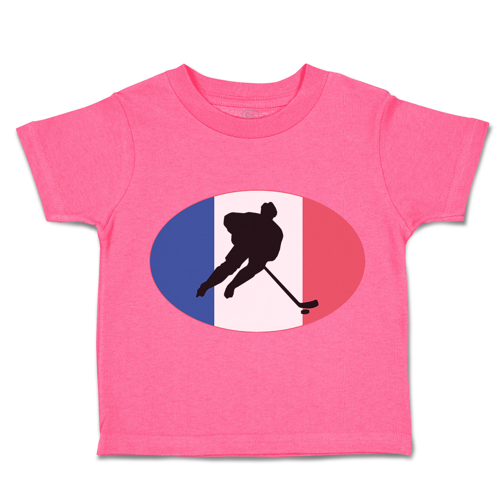Toddler T-Shirt Hockey Player France Sports Hockey Olympics Boy & Girl Clothes - Picture 22 of 39
