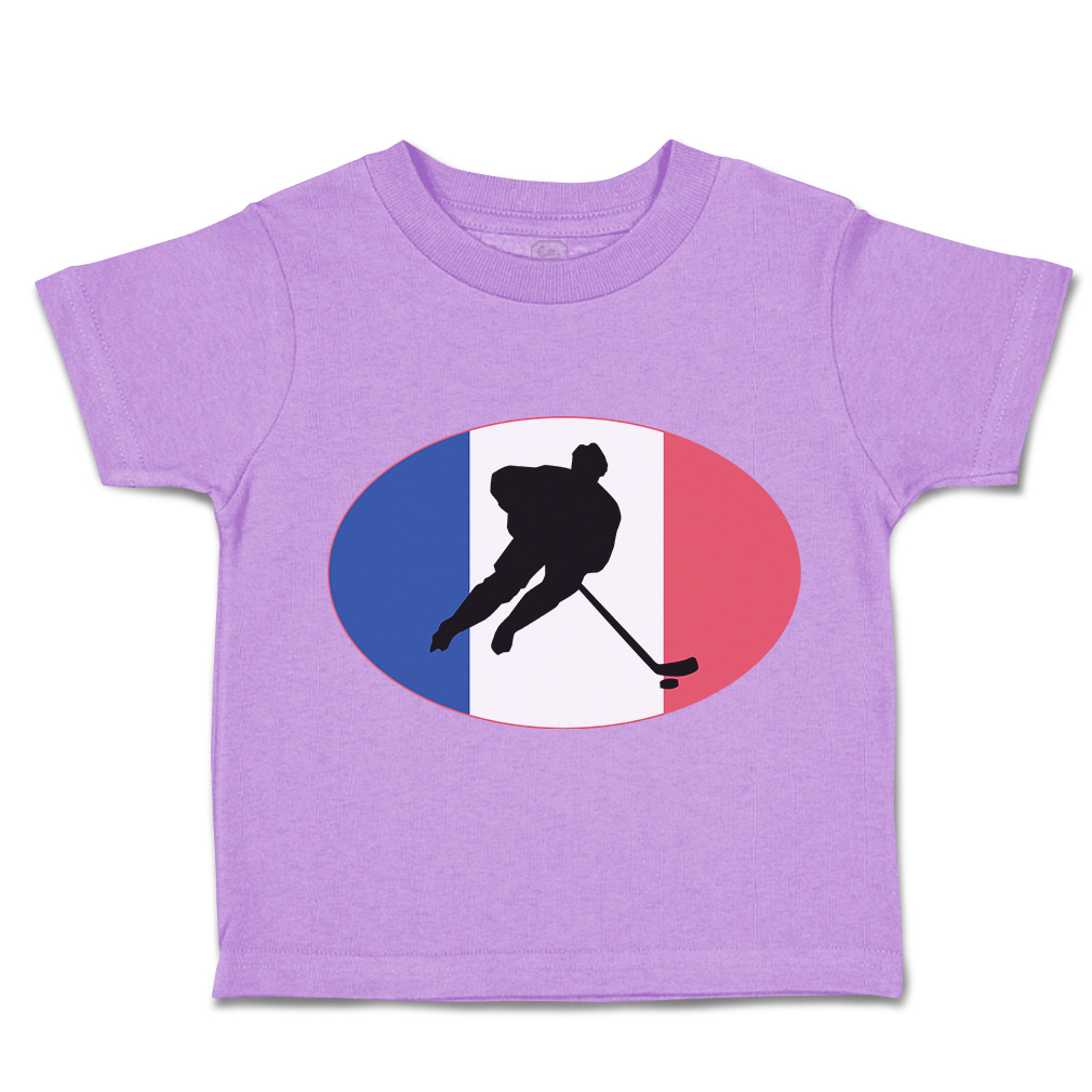 Toddler T-Shirt Hockey Player France Sports Hockey Olympics Boy & Girl Clothes - Picture 30 of 39
