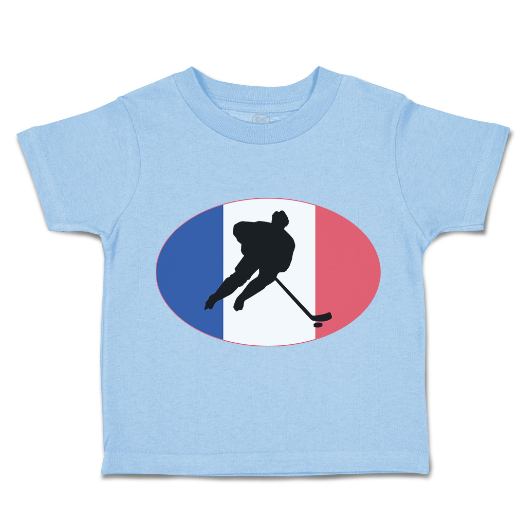 Toddler T-Shirt Hockey Player France Sports Hockey Olympics Boy & Girl Clothes - Picture 14 of 39
