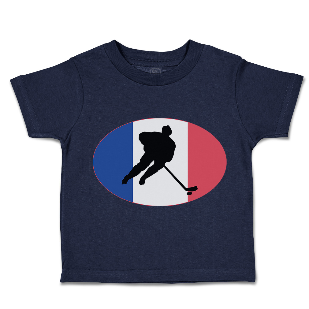 Toddler T-Shirt Hockey Player France Sports Hockey Olympics Boy & Girl Clothes - Picture 10 of 39