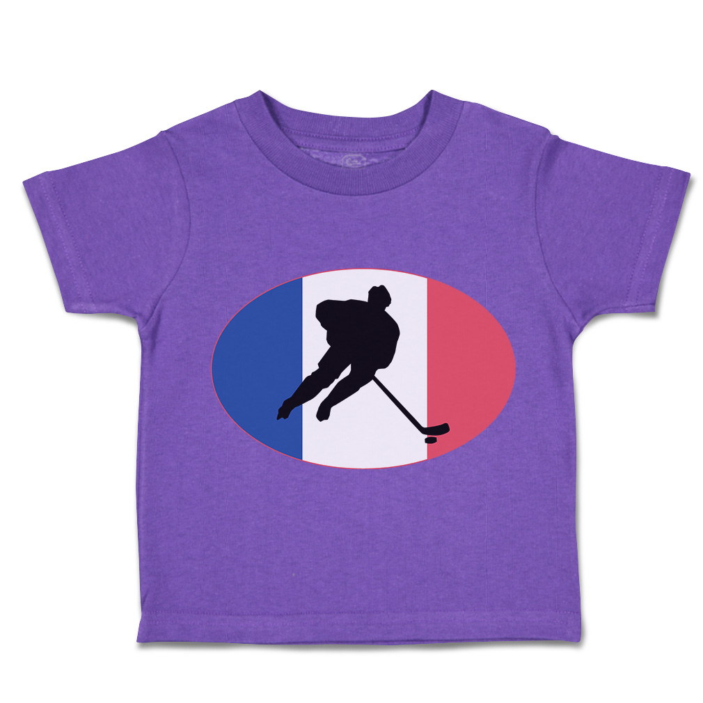 Toddler T-Shirt Hockey Player France Sports Hockey Olympics Boy & Girl Clothes - Picture 38 of 39