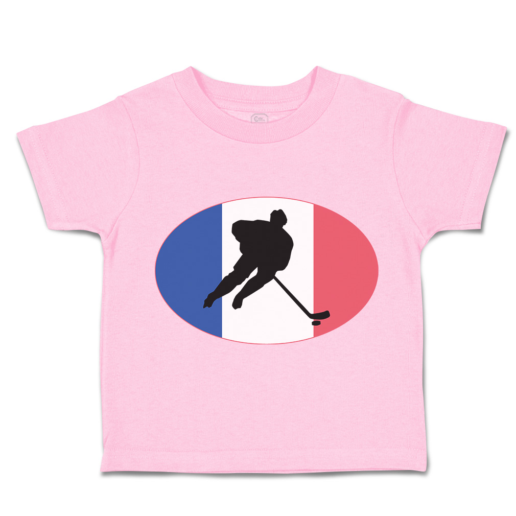Toddler T-Shirt Hockey Player France Sports Hockey Olympics Boy & Girl Clothes - Picture 20 of 39