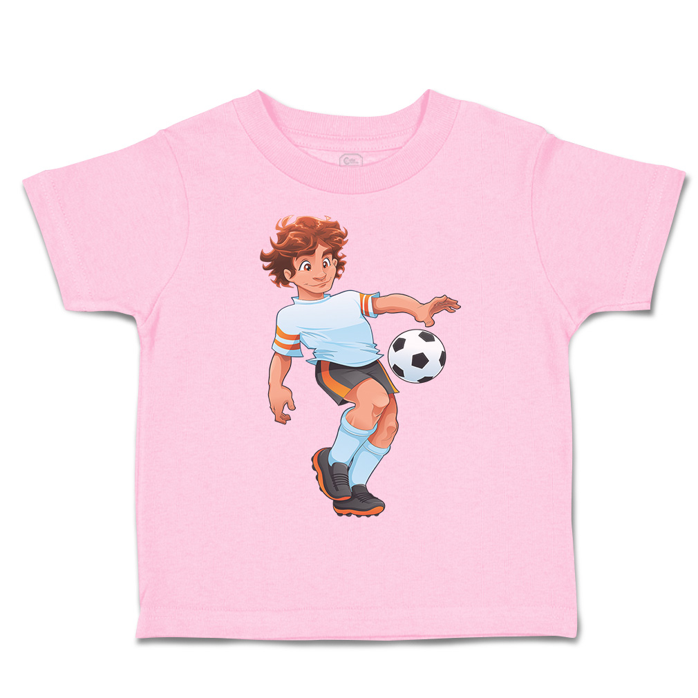 Toddler T-Shirt Soccer Player Young Man Sports Soccer Boy & Girl Clothes Cotton - Picture 20 of 39