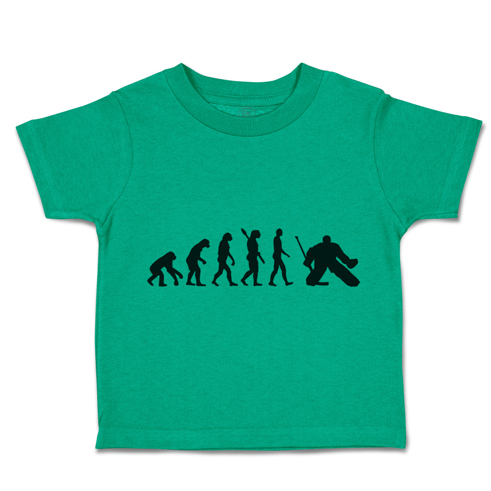 Toddler T-Shirt Human Evolution Evolve into Hockey Player Boy & Girl Clothes - Picture 36 of 39