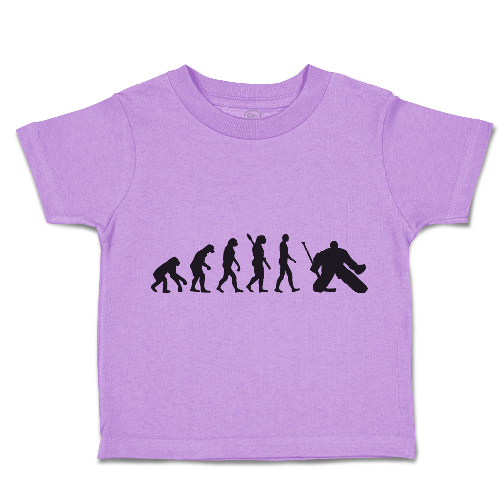 Toddler T-Shirt Human Evolution Evolve into Hockey Player Boy & Girl Clothes - Picture 30 of 39