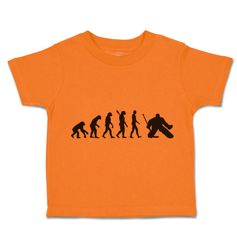 Toddler T-Shirt Human Evolution Evolve into Hockey Player Boy & Girl Clothes - Picture 24 of 39