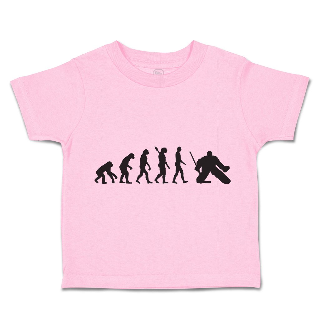 Toddler T-Shirt Human Evolution Evolve into Hockey Player Boy & Girl Clothes - Picture 20 of 39