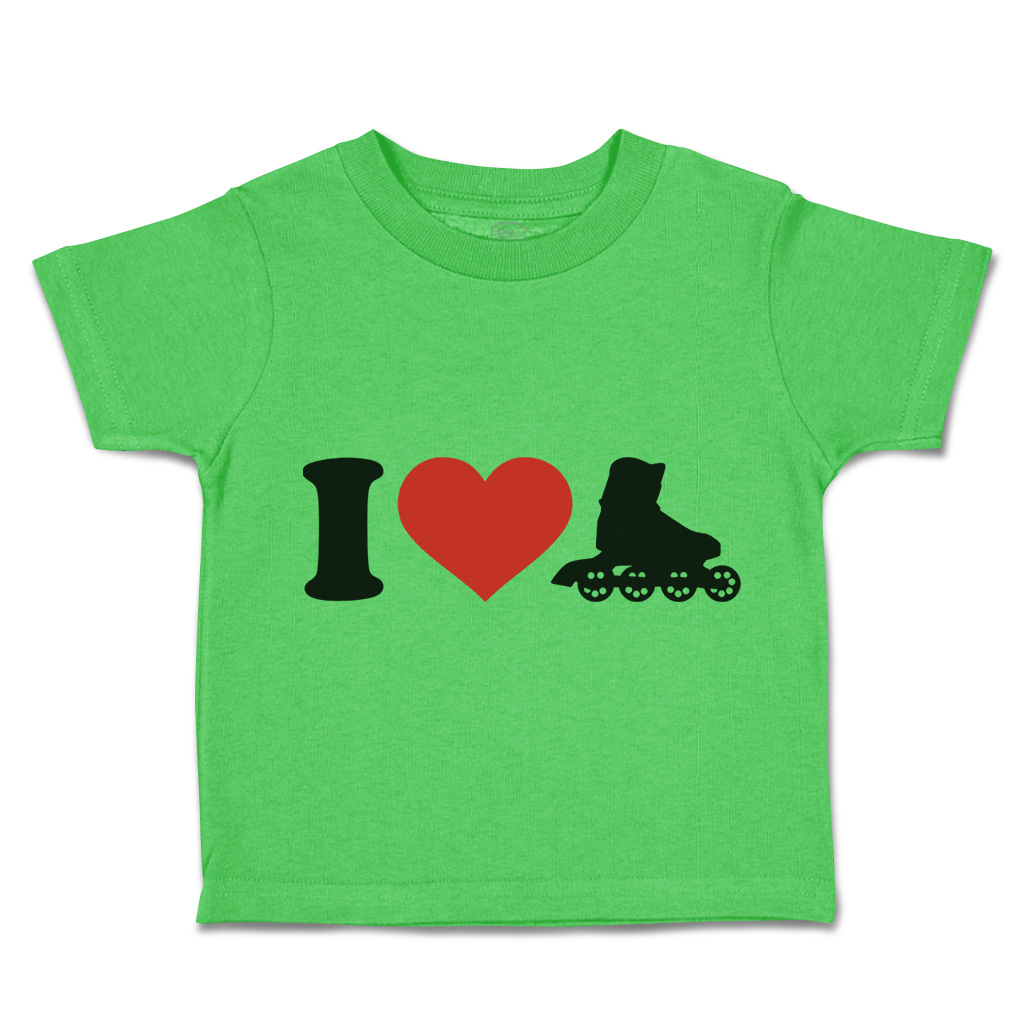 Toddler T-Shirt I Love Roller Skating Olympics Boy & Girl Clothes Cotton - Picture 34 of 39