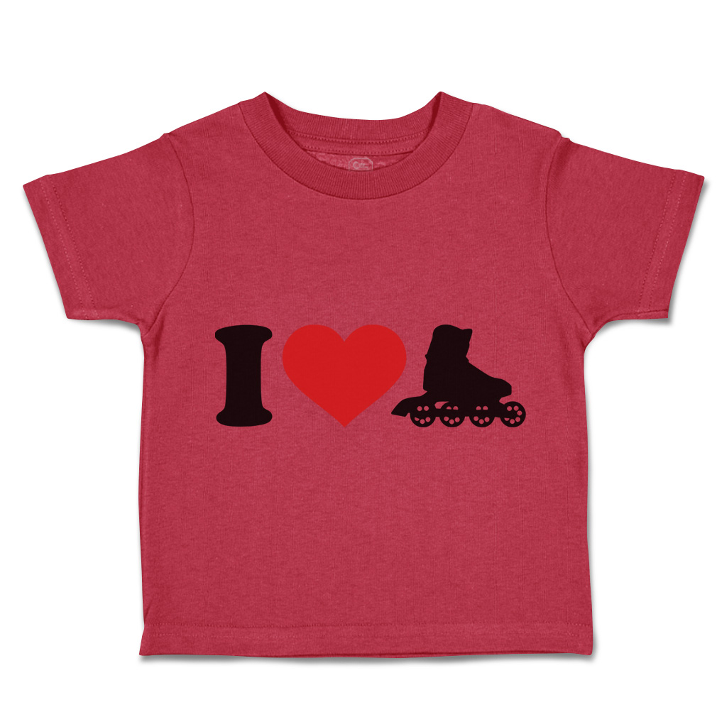 Toddler T-Shirt I Love Roller Skating Olympics Boy & Girl Clothes Cotton - Picture 28 of 39