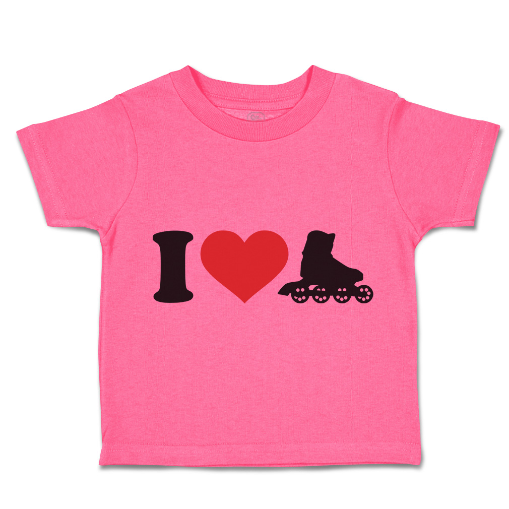 Toddler T-Shirt I Love Roller Skating Olympics Boy & Girl Clothes Cotton - Picture 22 of 39