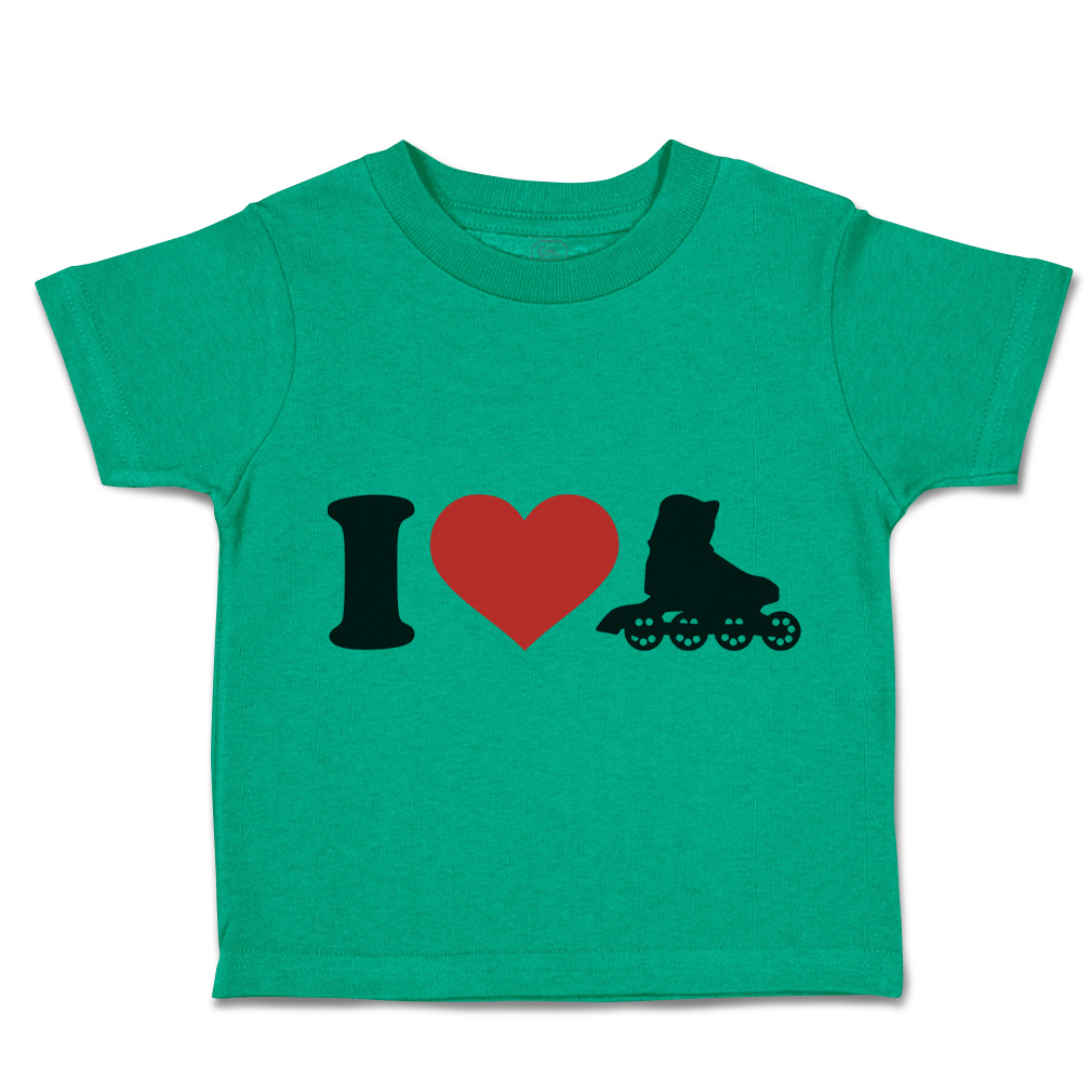 Toddler T-Shirt I Love Roller Skating Olympics Boy & Girl Clothes Cotton - Picture 36 of 39