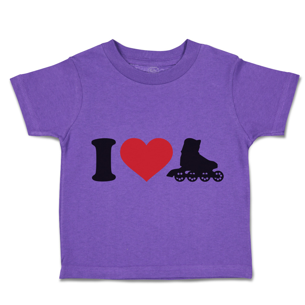 Toddler T-Shirt I Love Roller Skating Olympics Boy & Girl Clothes Cotton - Picture 38 of 39