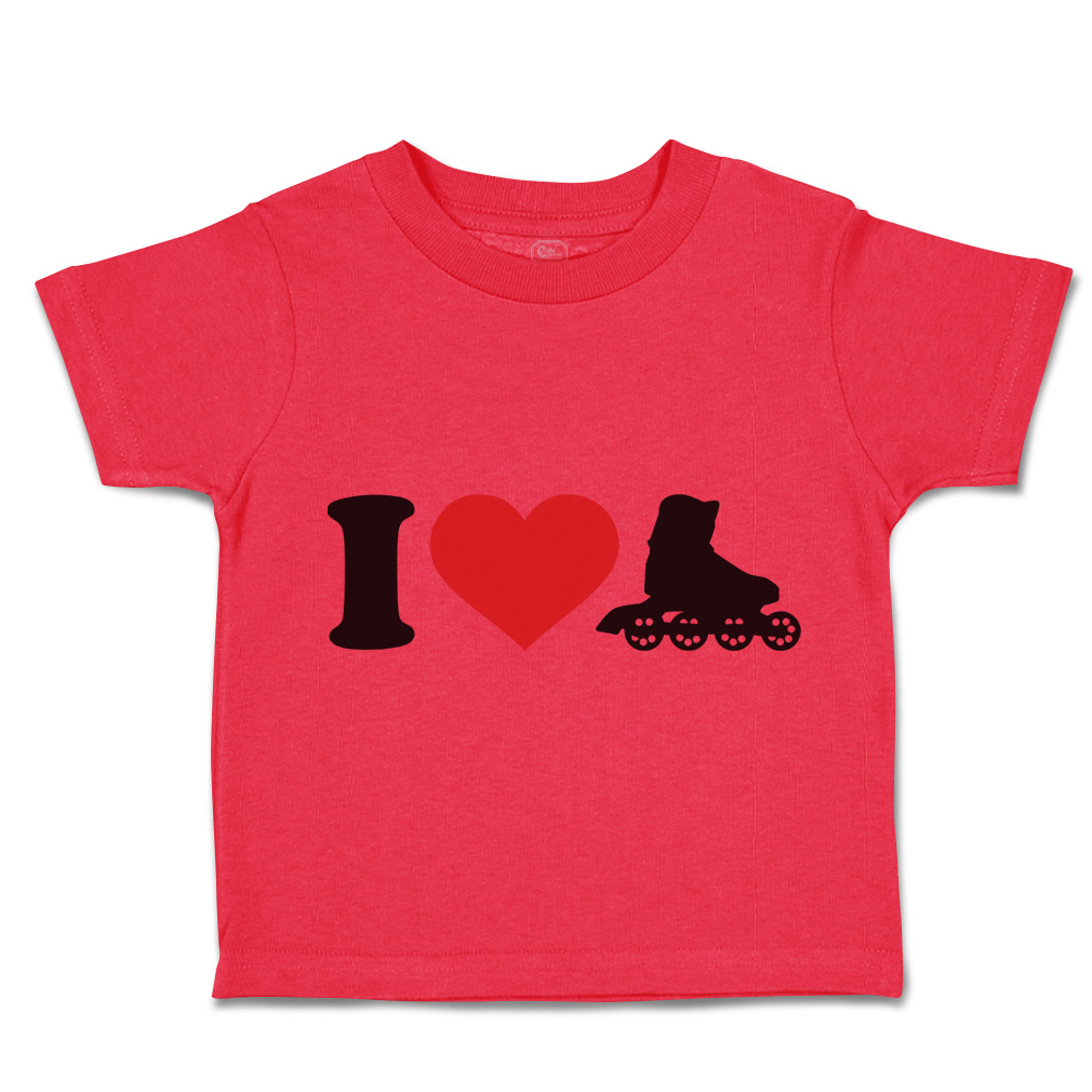 Toddler T-Shirt I Love Roller Skating Olympics Boy & Girl Clothes Cotton - Picture 26 of 39