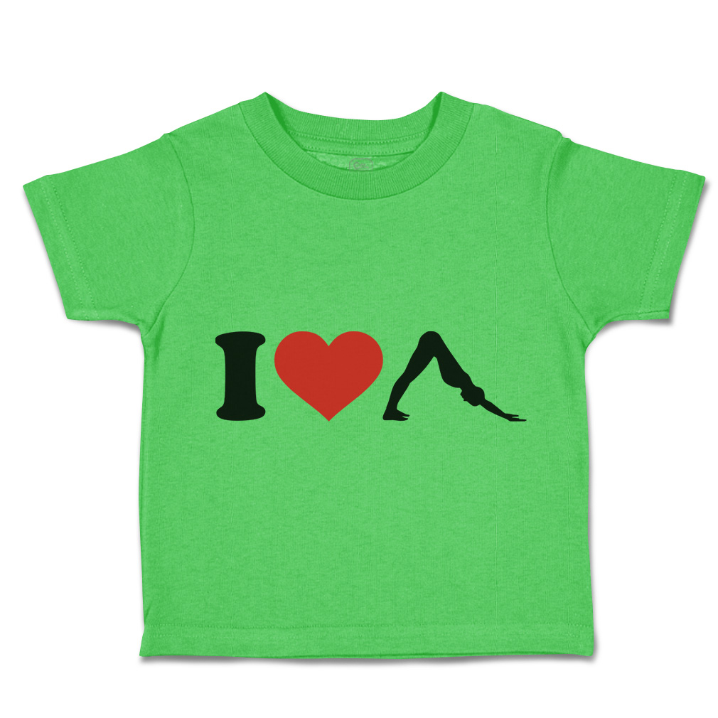 Toddler T-Shirt I Love Yoga Olympics Boy & Girl Clothes Cotton - Picture 34 of 39