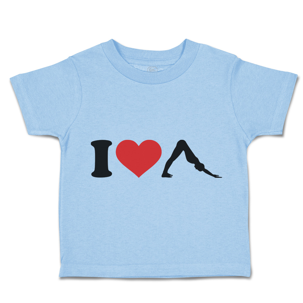 Toddler T-Shirt I Love Yoga Olympics Boy & Girl Clothes Cotton - Picture 14 of 39