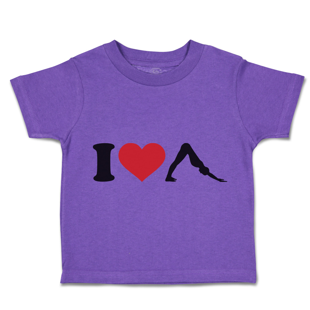 Toddler T-Shirt I Love Yoga Olympics Boy & Girl Clothes Cotton - Picture 38 of 39