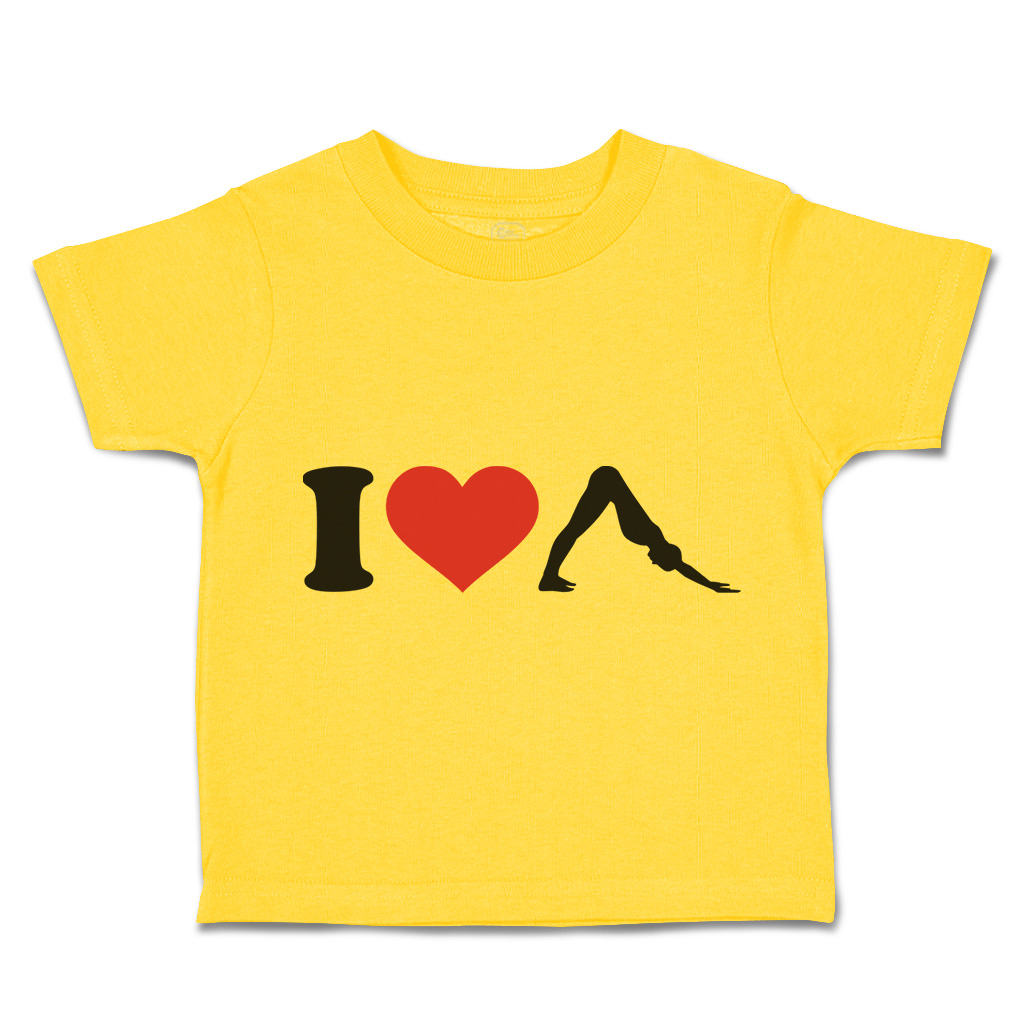Toddler T-Shirt I Love Yoga Olympics Boy & Girl Clothes Cotton - Picture 32 of 39